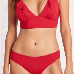 Sea Level Australia red swim suit size US 4 NEW